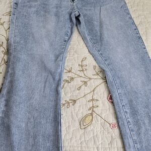 Elegant Light Blue Straight Leg Women's Jeans